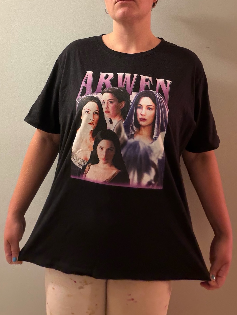 LOTR Arwen Black Graphic T-Shirt